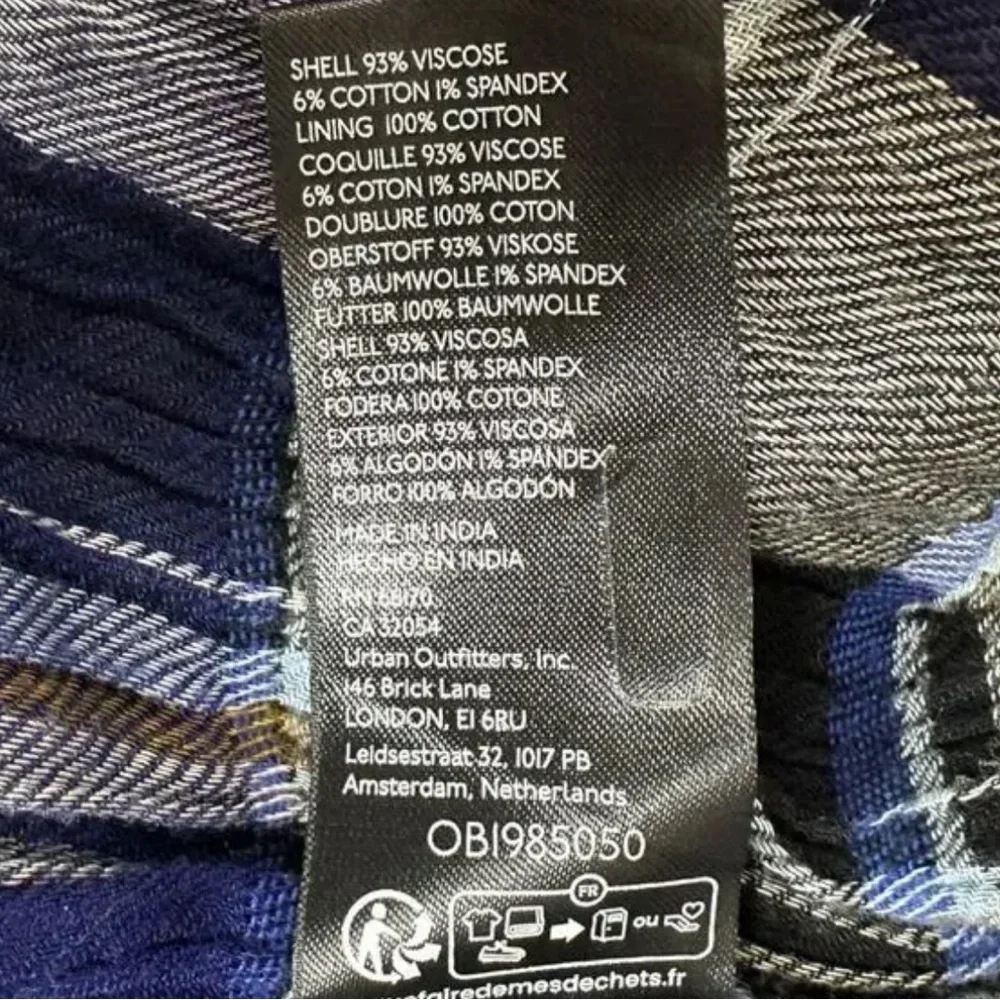 Free People FP One Bordeaux Plaid Maxi Skirt Tiered Size M Bohemian Grunge Punk - Picture 4 of 5